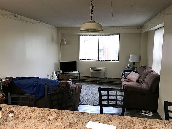 Living room as viewed from kitchen island