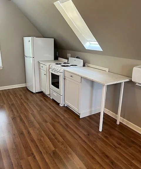 Refrigerator and stove view