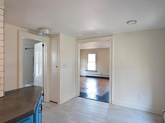 View from kitchen into living room