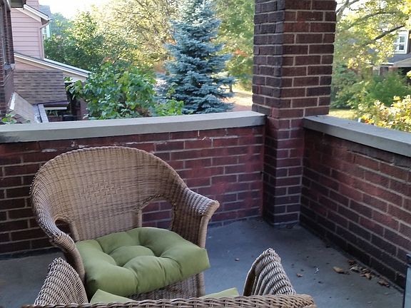 Private porch on 2nd floor