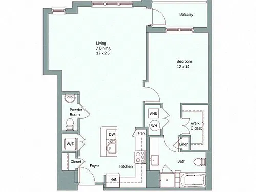 Floor plan Sargent