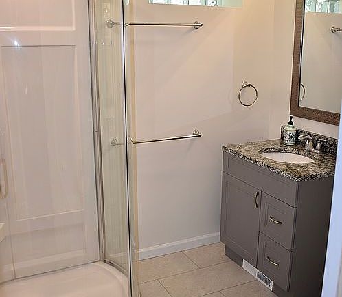 New lower level bathroom