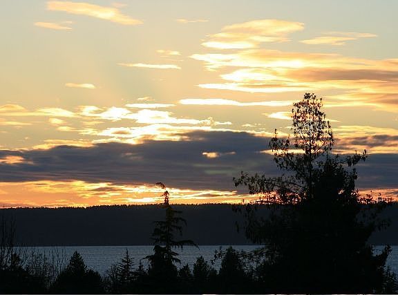Sunset over the sound