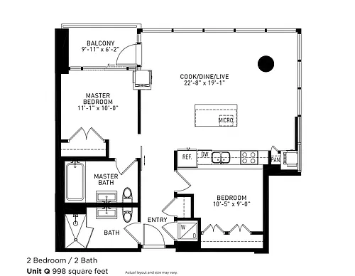 Floor plan Q