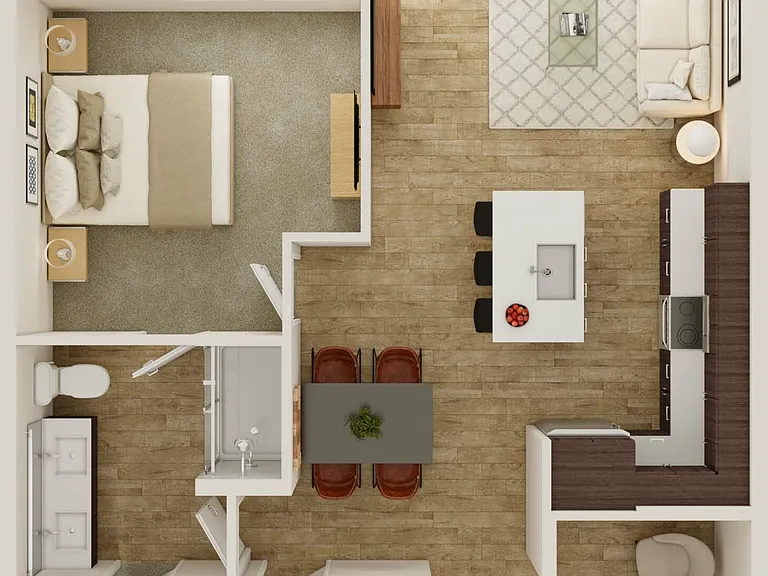 1 bedroom w/ Den | 1 Bath | 919 SF 1 bedroom w/ Den | 1 Bath | 919 SF