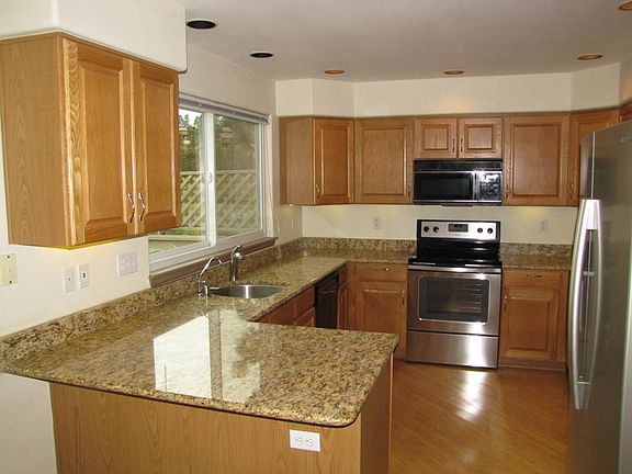 bright, roomy kitchen