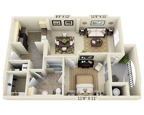 Floor plan the Chianti (A1B)