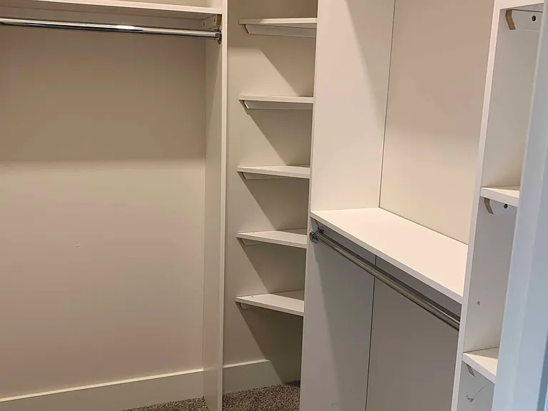 Expansive walk-in closets in select apartments