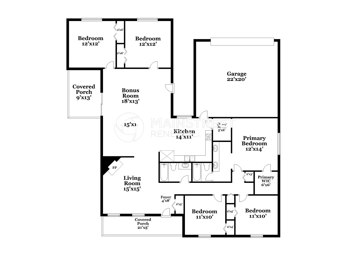 Floor Plan - 2101 Chatsworth Rd