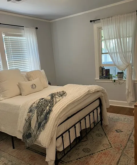 Master bedroom with queen bed