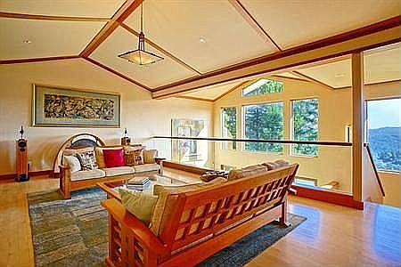 Living Room with wall of windows