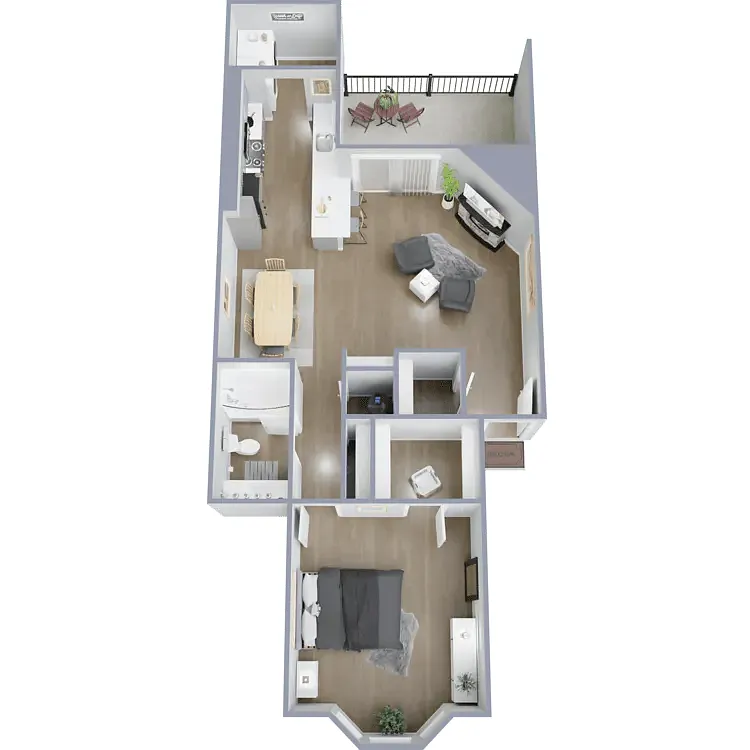 Floor plan One Bedroom