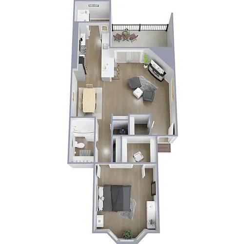 Floor plan One Bedroom