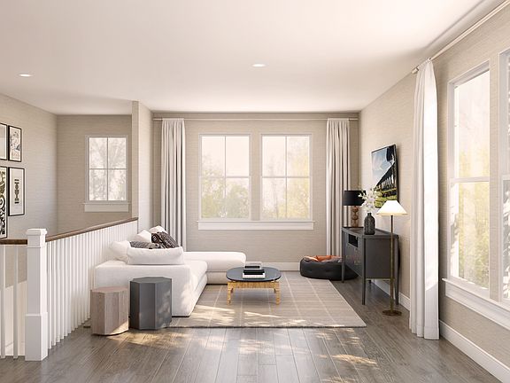 Loft with gorgeous flooring