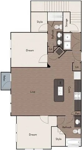 Floor plan B1B