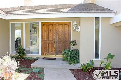 Front double door entry