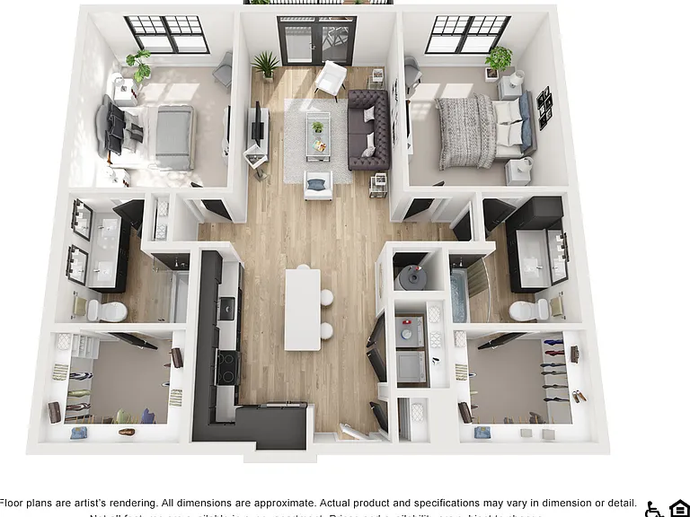 B1HCE floor plan The Atherton