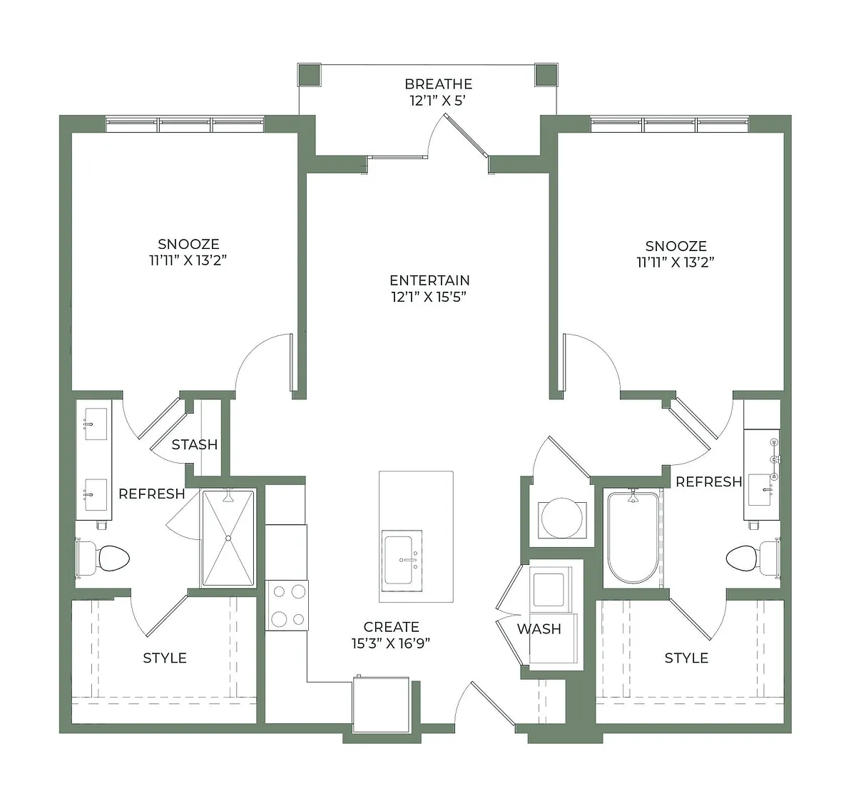 Floor plan B1