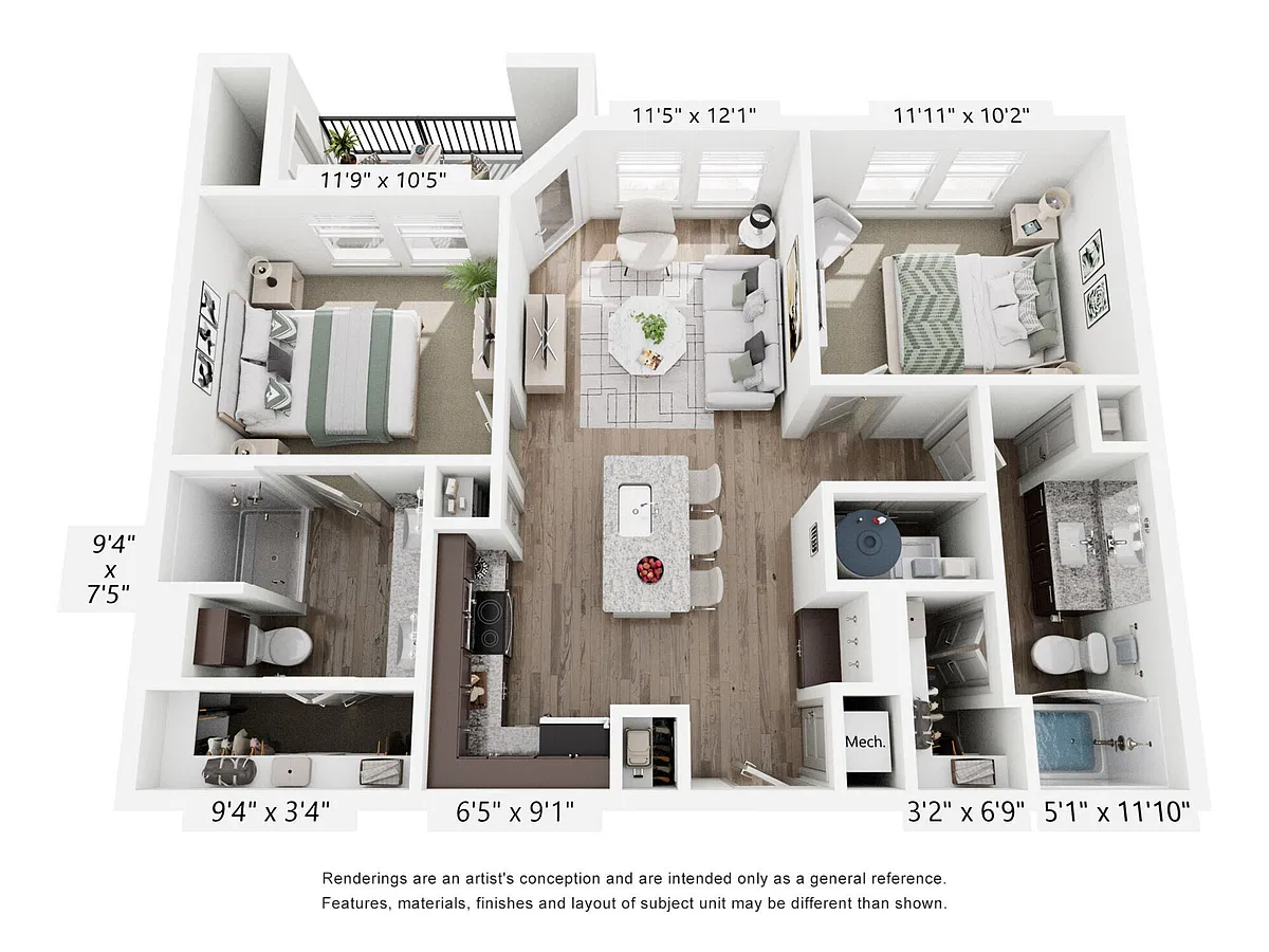 Floor plan B1-60