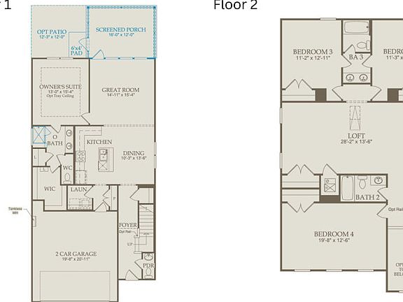 Floor Plan Level 1 Level 2