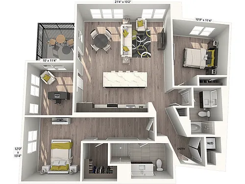 Floor plan B3DS-Signature-1486sf