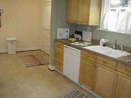 updated kitchen with lots of cabinets