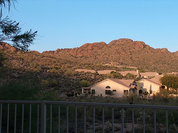View from covered patio