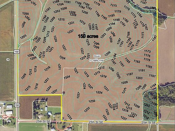 150 Acre Topo Map