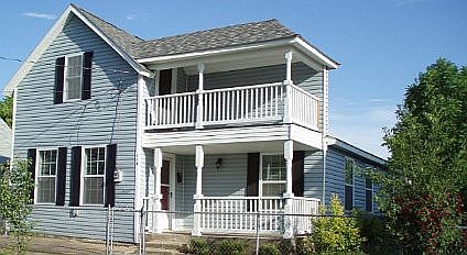 Upstairs&down porches
