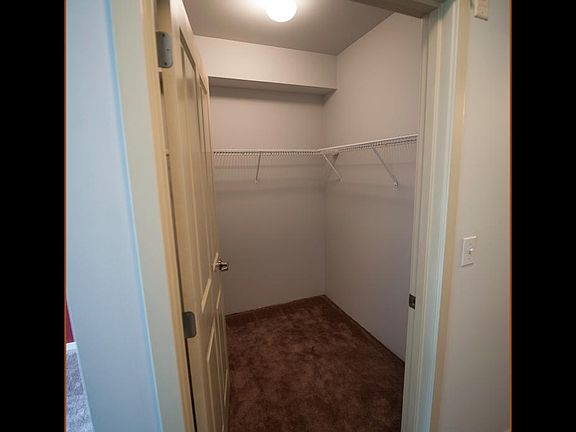 Spacious master walk in closet