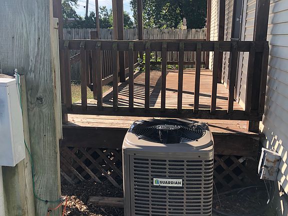 View of A/C unit and Back 