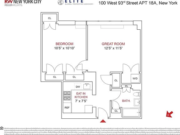 2nd image of 100 W 93rd St APT 18A