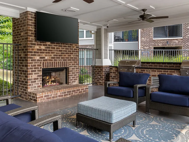 Outdoor Lounge with Grilling Area