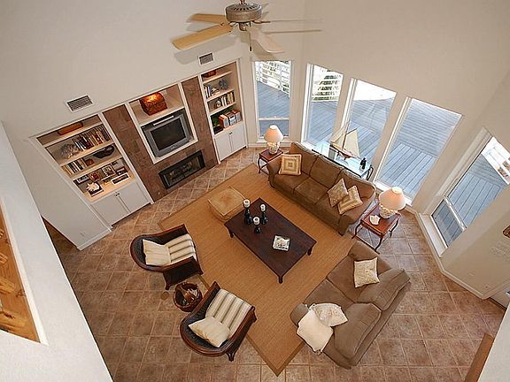 Overhead view of living area