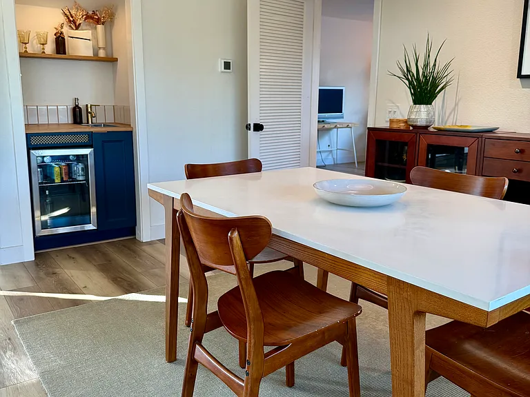 Dining room and wet bar