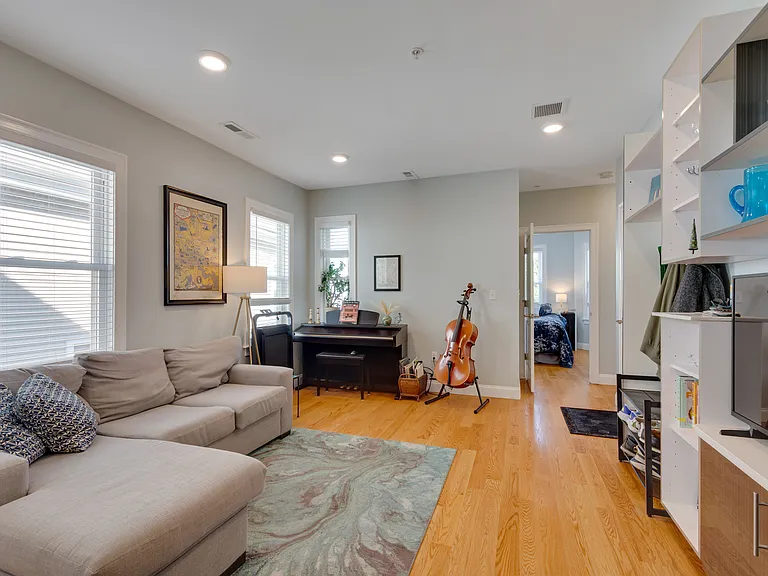 Bright open space leading to bedrooms