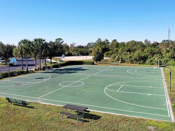 Basketball courts.