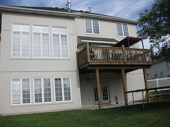 LR and basement windows, back deck and patio