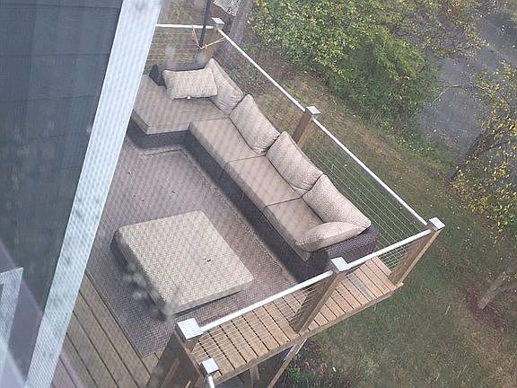 View of rear deck