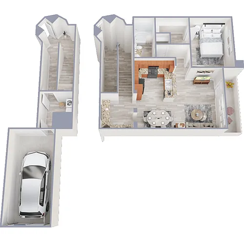 Floor plan Via Napoli with Attached Garage included