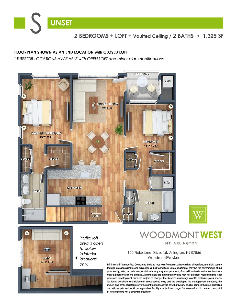 Floor plan Sunset