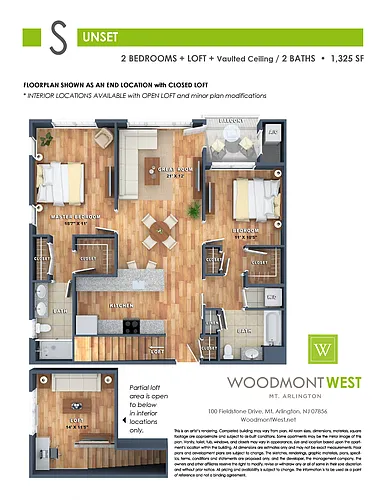 Floor plan Sunset
