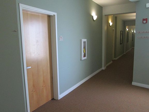 Common hallway outside your door.