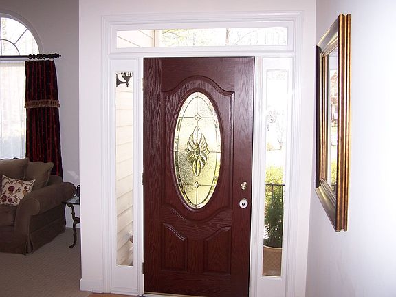 Leaded Glass Door