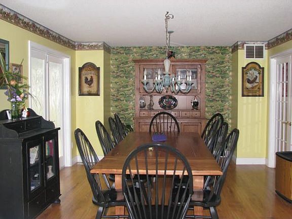 View of large dinning room from kitchen
