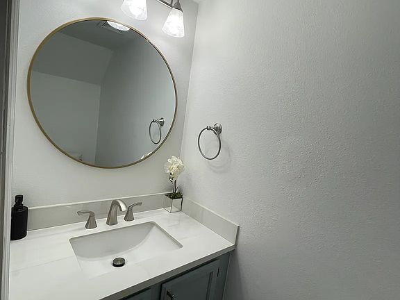 half bathroom downstairs on first floor.