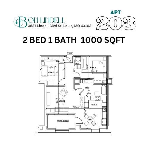 Floor plan 203