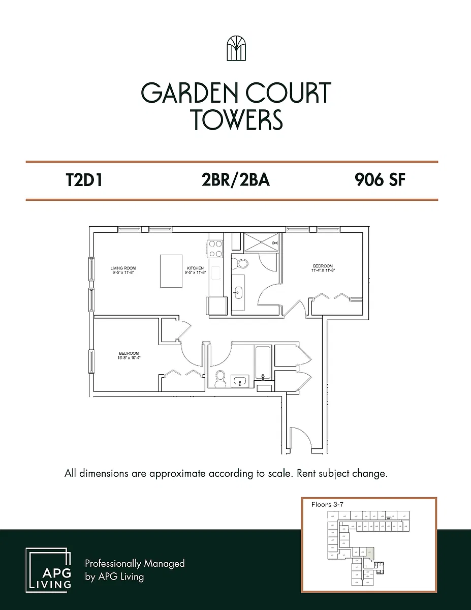 Floor plan T2D1