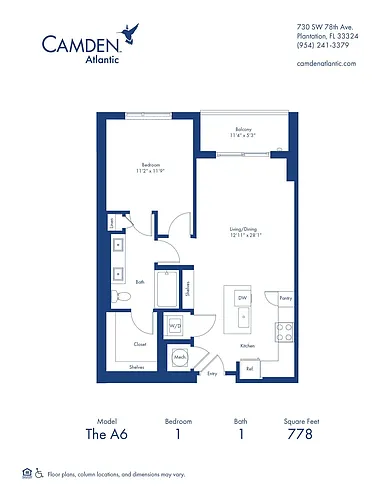 Floor plan The A6