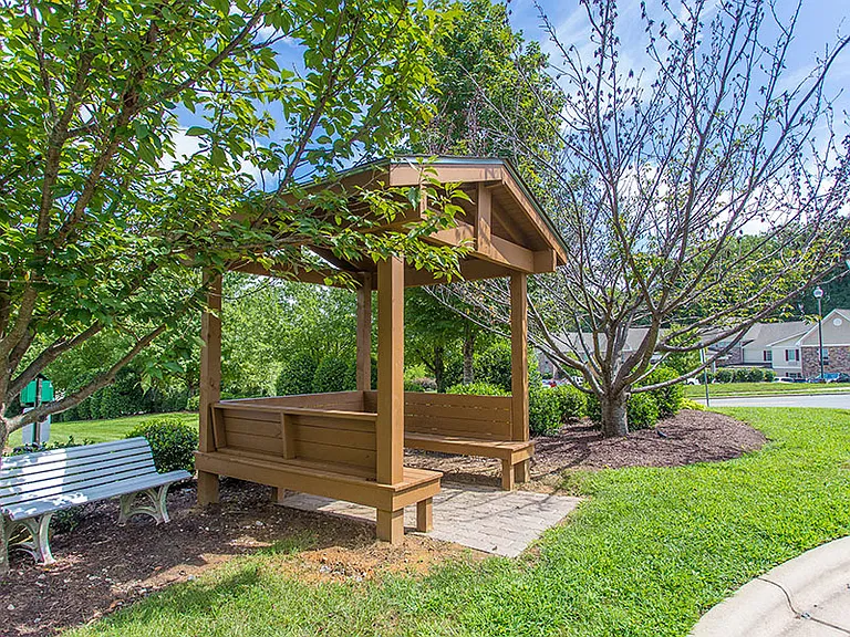 Enjoy a community garden at Hawthorne at Main in Kernersville, NC